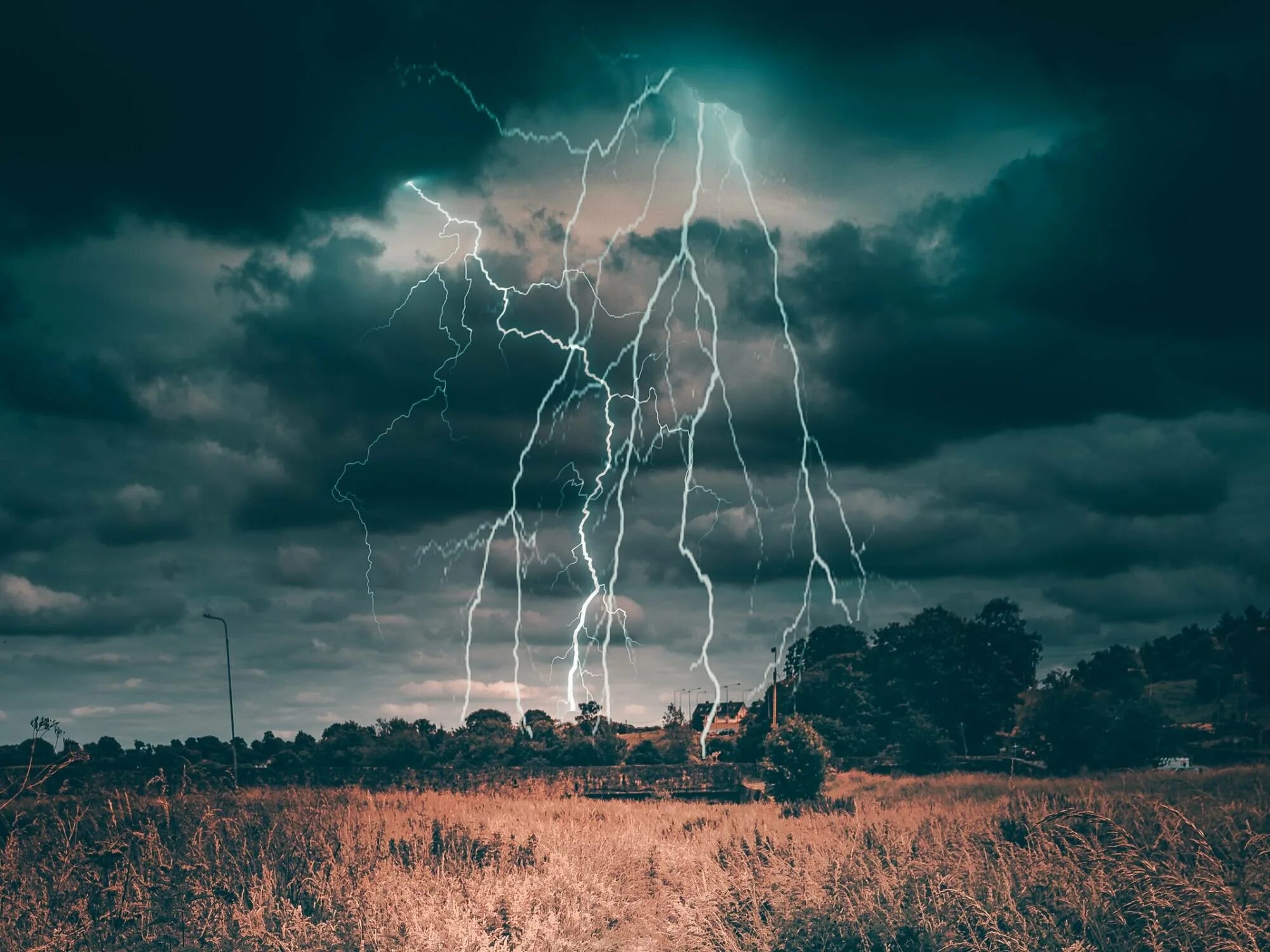 When the lightning