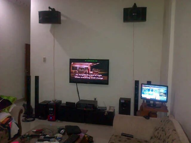 Skydisco karaoke home