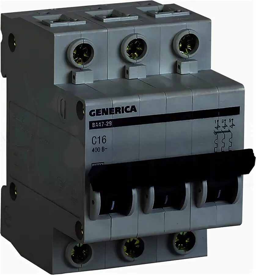 Автоматический выключатель IEK 3p 32а 4.5ка. Mva25-3-032-c. IEK c6. IEK generica 4-полюсный. 24 32 3 х 5
