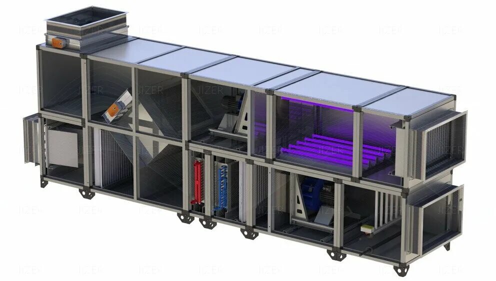 Airned. центральный кондиционер веза кцкп-10. 31-1,1х30. вентустановка ned сборка. 3.