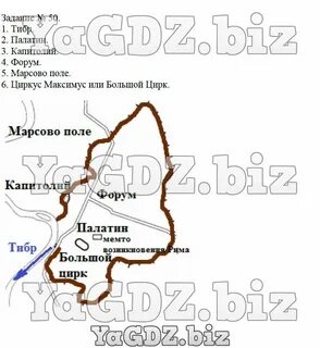 Обозначьте поселение на палатине и напишите название