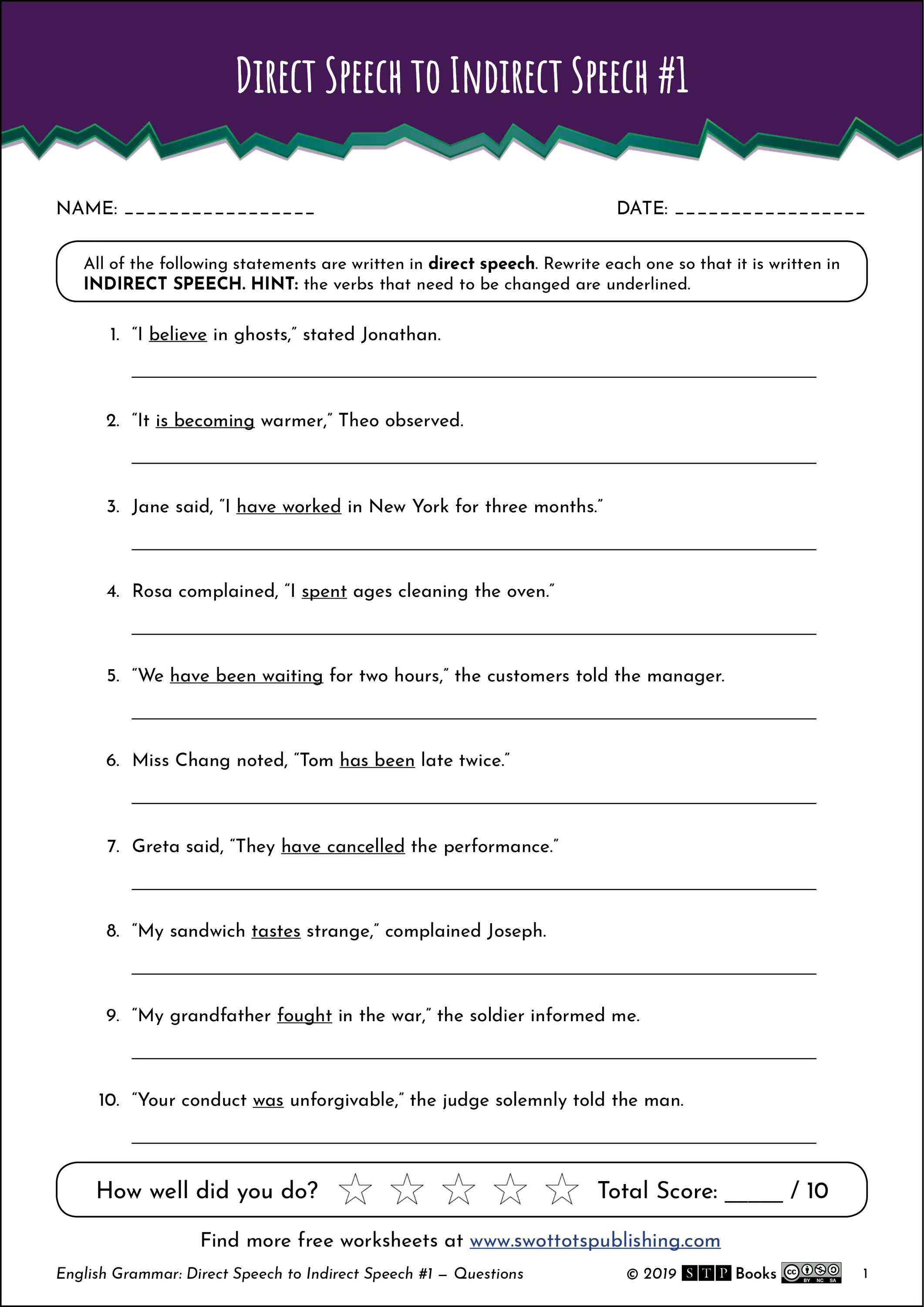 Direct and reported Speech exercises. Reported Speech в английском языке Worksheets. Reported Speech упражнения. Direct Speech reported Speech questions.