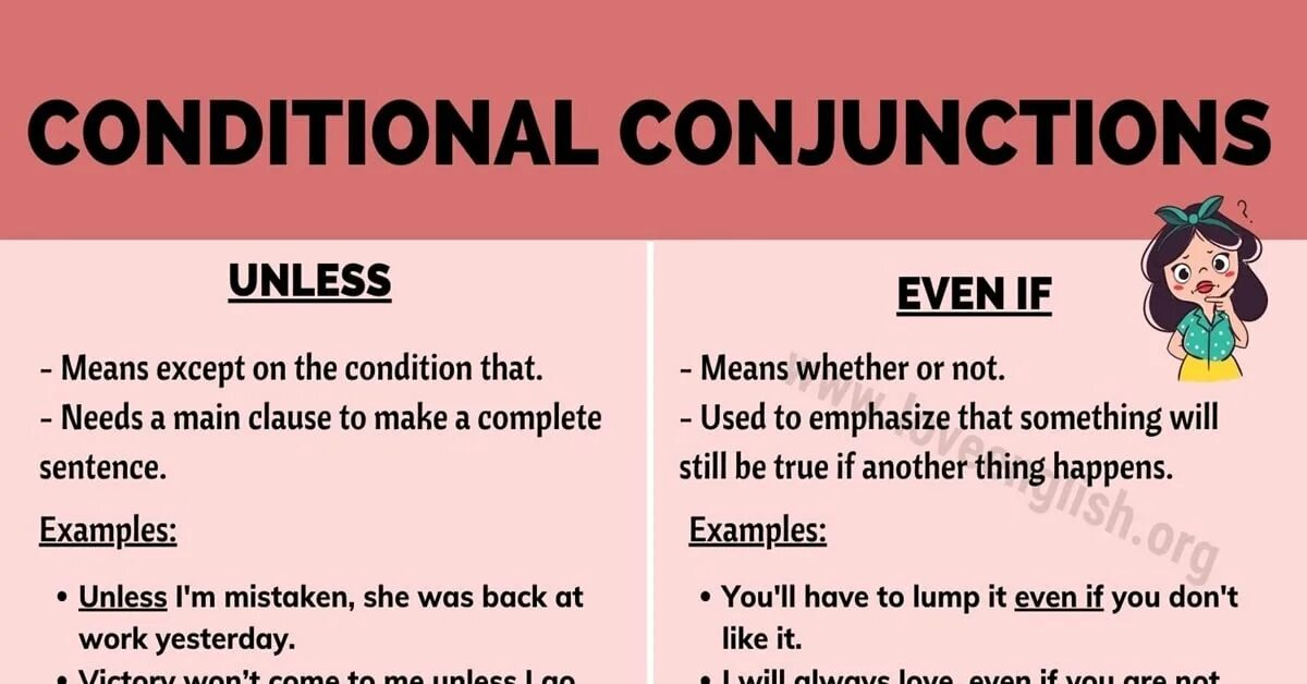 Condition means. Conditional conjunctions. unless conditionals. условные с unless. first conditional unless.