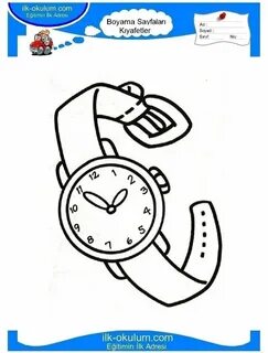 Включи раскраска часы