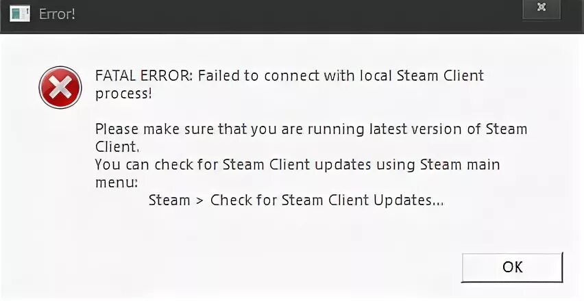 Check for Steam client updates. Ошибка при запуске КС. Ошибка при запуске КС го Fatal Error. Ошибка при запуске КС го.