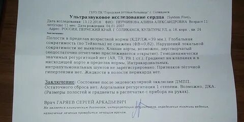 Заключение узи эхо