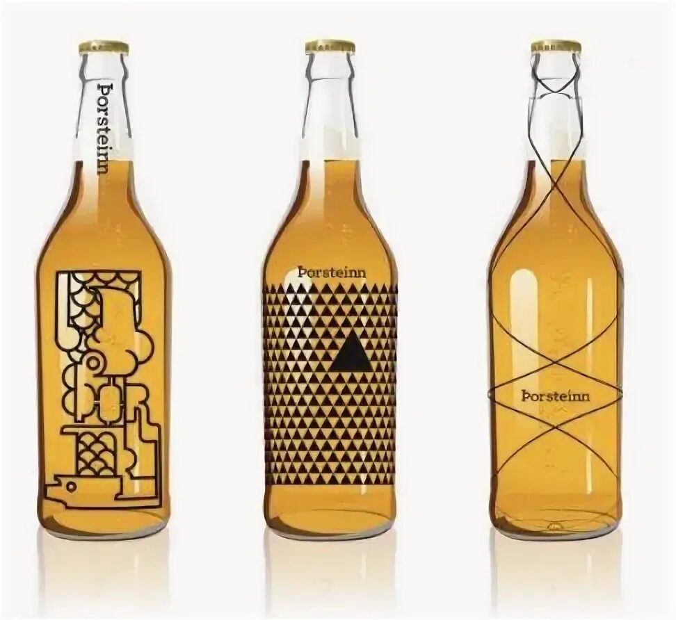 Стеклянные бутылки с этикеткой. Пиво в необычной бутылке. Дизайнерские пивные бутылки.