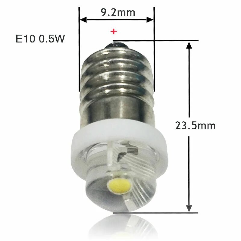Как заменить лампочку 6 вольт на светодиод 2Pcs Led Bulbs P13.5S E10 Led Conversion Bulb 0.5W 1W Flash Light Torch Light eB