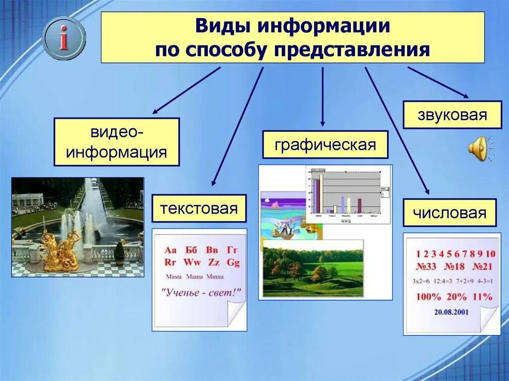 Данные бывают трех видов. Способы представления информации. Способы предоставления информации. Информация по способу представления. Различные способы представления информации.