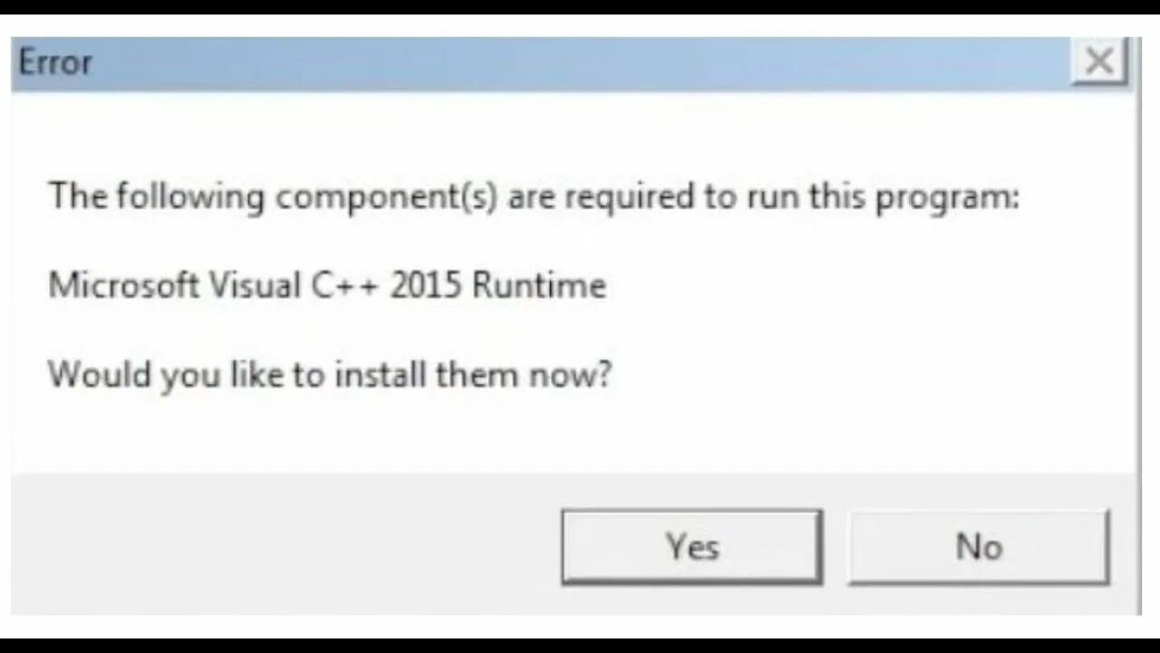 Как исправить microsoft visual c. Ошибка Visual c++. Microsoft Visual c++ runtime. Ошибка the following components are required to Run this program c++. Ошибка c2015.