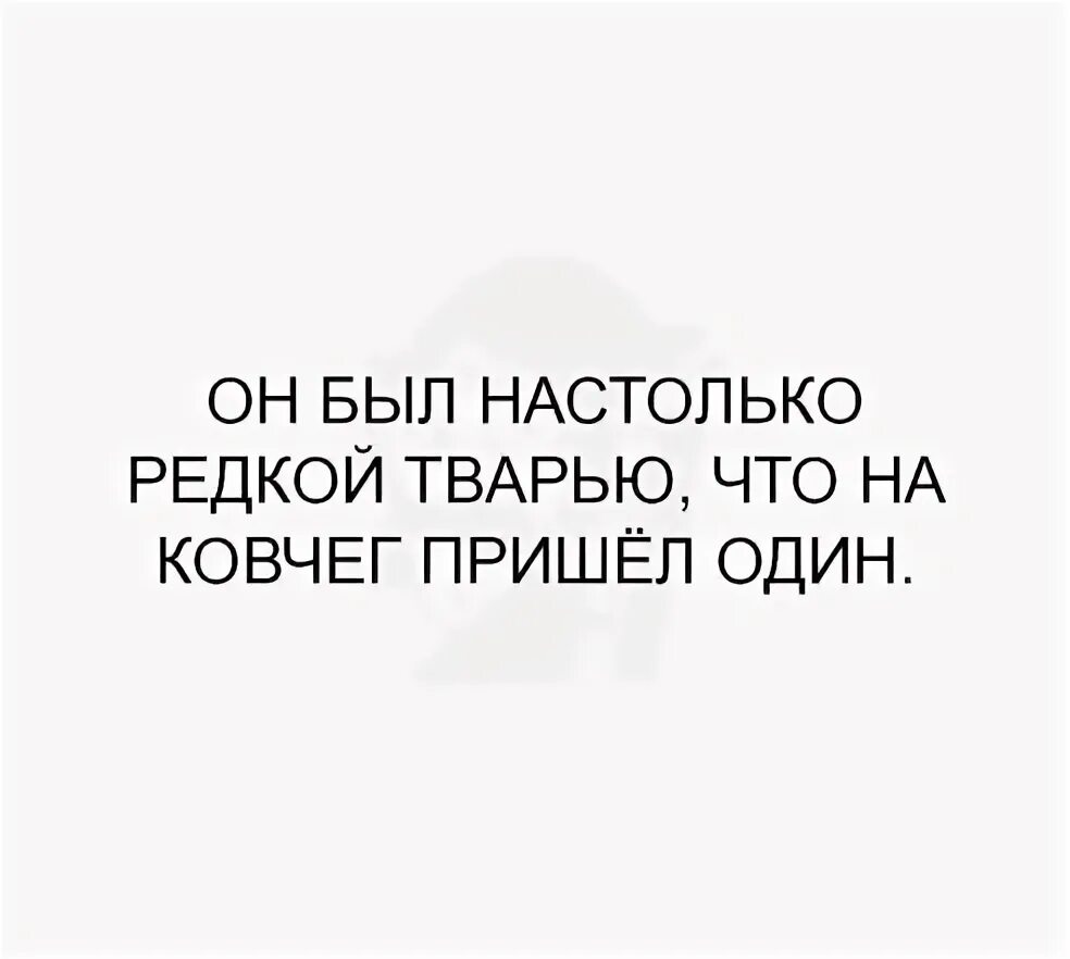 Настолько редко. Он был настолько редкой тварью что на ковчег. он был настолько редкой тварью что на ковчег пришел один. он был настолько редкой тварью. такая тварь, что на ковчег пришел один.