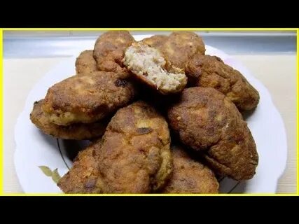 Мясные котлеты с ржаным хлебом