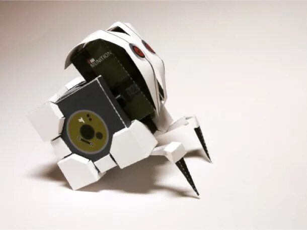 Paper ii. Портал 2 паперкрафт. turret papercraft. бумажная модель портал 2. куб из портал 2 оригами.