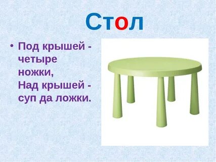 Стоит на столе на букву с