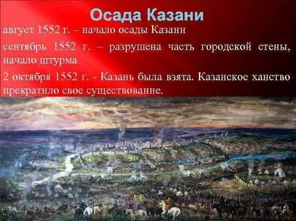 Начало осады казани