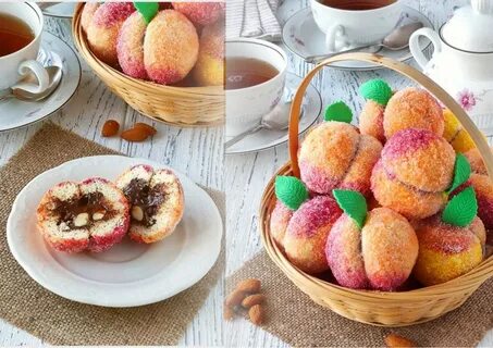 Персики с кремом рецепт