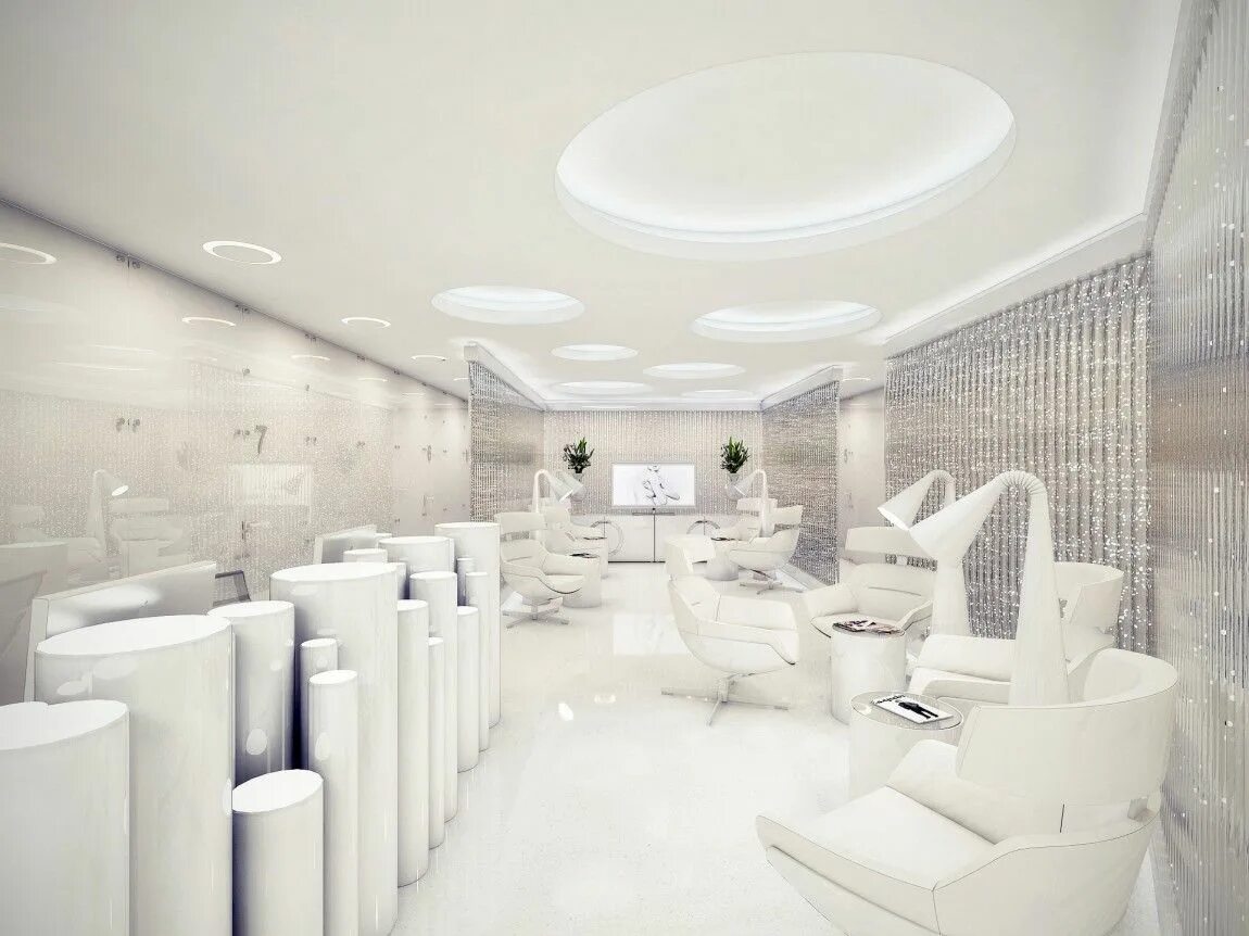 Санузел в студии. Красивая больница. Surgery clinic. Интерьер кабинета косметологии. Медицинское оборудование.