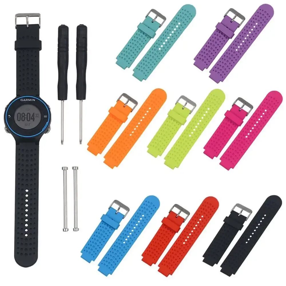 Ремешок для Garmin Forerunner. Garmin силиконовый ремешок для Garmin Forerunner 230/235/630/735. Часы Garmin Forerunner ремешок. Гармин Forerunner 220 ремешок. Силиконовый браслет для часов