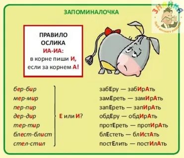 Бер бир правило и примеры