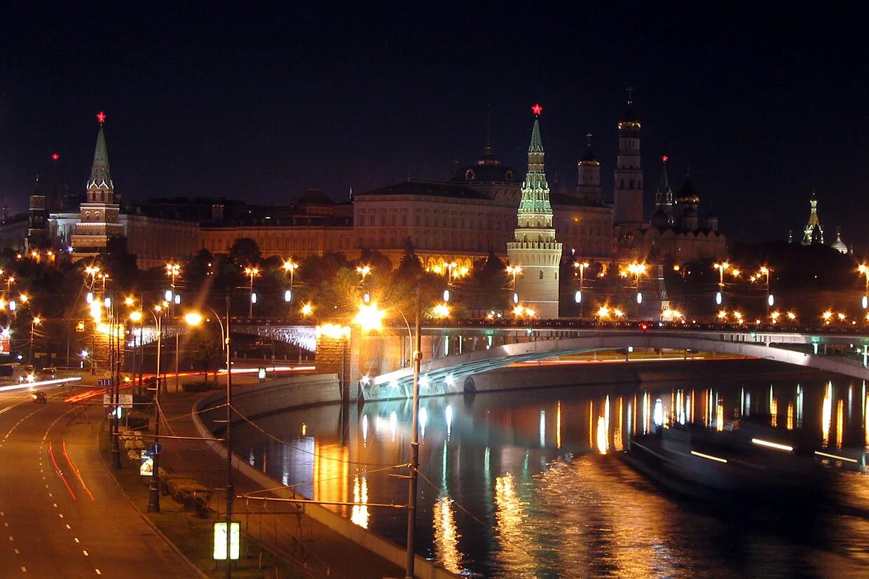 Москва. Виды Москвы. Вид на Кремль. Достопримечательности Москвы.