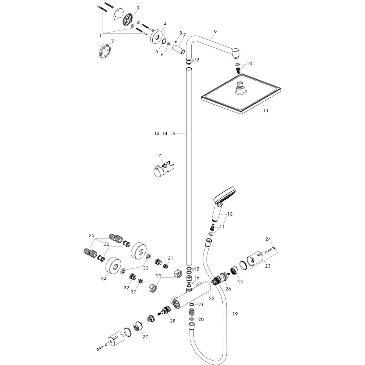 Душевая стойка инструкция. Душевая стойка Hansgrohe Crometta е 240 1jet Showerpipe 27271000. Держатель стойки душевой системы Hansgrohe 95688000. Hansgrohe 1jet размер.