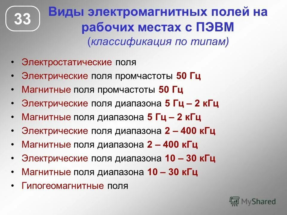 Электростатическое поле на рабочем месте. Нормирование уф излучения. Эмп от пэвм. Нормирование переменных электромагнитных полей на рабочем месте. Допустимое время пребывания работника напряженность.