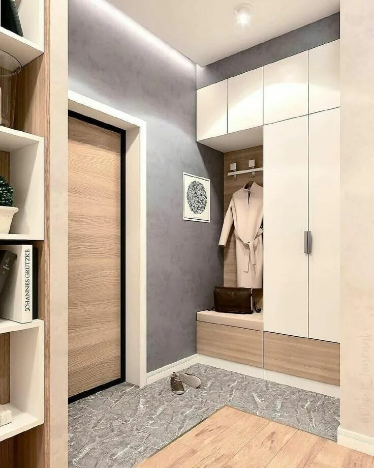 Hallway 6 sq m design in modern style (52 Photos)