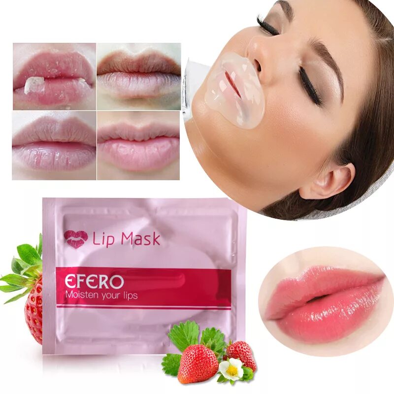 Как использовать маску для губ. Efero Collagen Lip Mask. Маска губы. Коллагеновая маска для губ. Гелевая маска для губ.