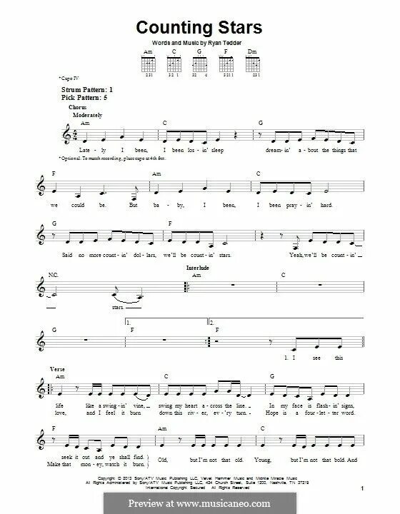 Counting stars simply. Counting stars ноты. onerepublic - counting stars ноты. counting stars onerepublic ноты для фортепиано. counting stars ноты для гитары.