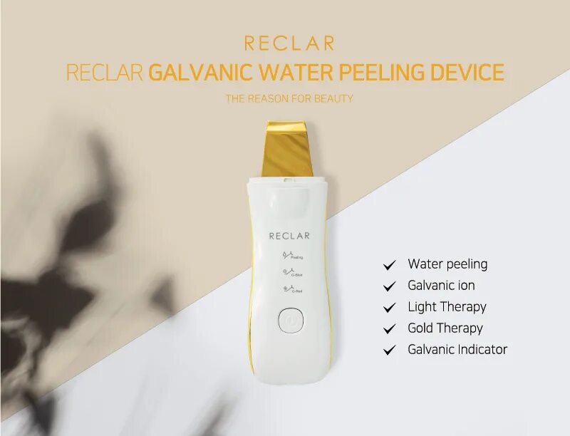 Reclar Galvanic Water Peeler Gold. Reclar многофункциональный прибор Galvanic Water Peeler Gold. Reclar аппарат.