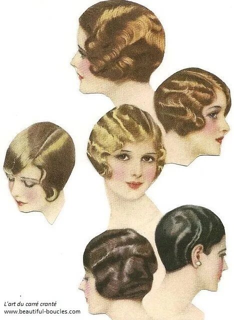 1920s hair, Vintage hairstyles, 20s hair