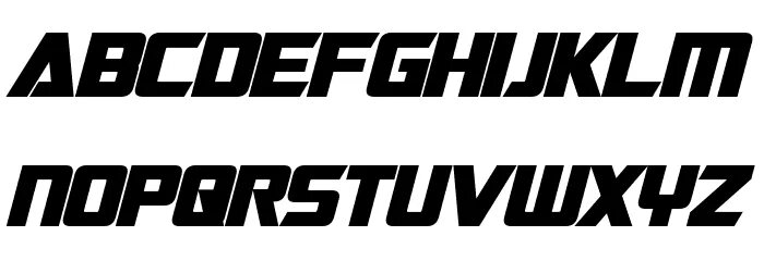 Шрифт Optimus. Bold italic font