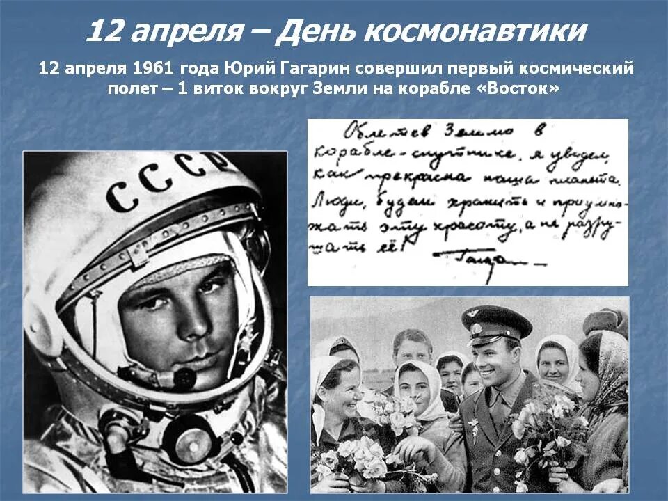 1961 Полет ю.а Гагарина в космос. Дата полёта Юрия Гагарина в космос. Первые слова гагарина