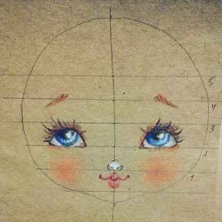 Как нарисовать нос кукле
