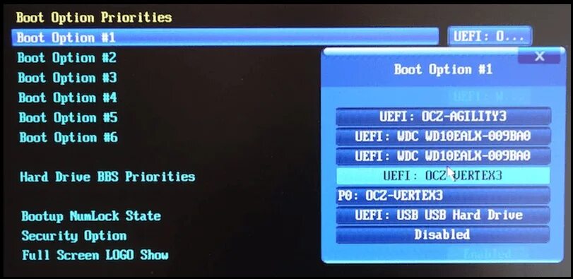 Boot option priorities. Boot option #1. asus boot option. boot option priorities как расставить.
