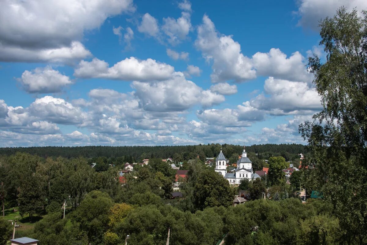 Верея панорама. Город Верея. Поселок Верея. Верея летом.