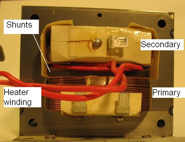 Магнитный шунт в трансформаторе. Шунты для трансформатора. Шунт в трансформаторе микроволновки. Магнитный шунт в трансформаторе микроволновки.