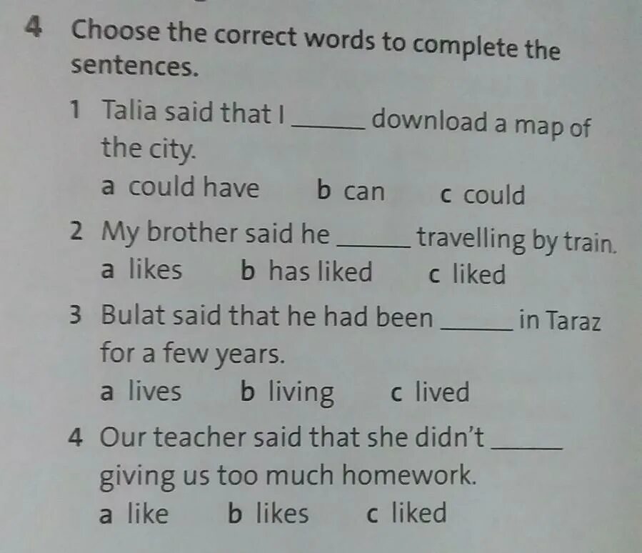 Complete the correct answers. Choose the correct Word. Choose the correct Words to complete the sentences. Choose the correct options. Type the correct Words to complete the sentences.