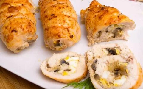 Куриные рулетики из куриного филе фото