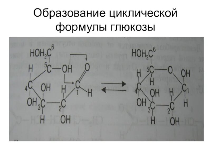 Циклическая формула глюкозы