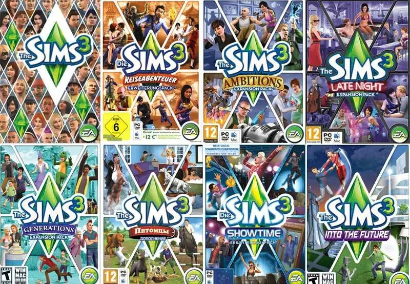 Игра sims части. Симс 3 дополнения диски. SIMS 3 диск. Симс 3 дополнения список. Симс 3 последняя версия.