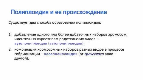 Образуются полиплоидные клетки
