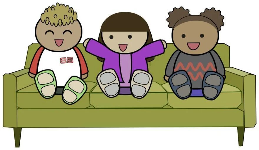 Divan Kids vector. Sit for Kids. Sit картинка для детей.