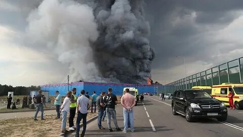 Пожар на складе потушили