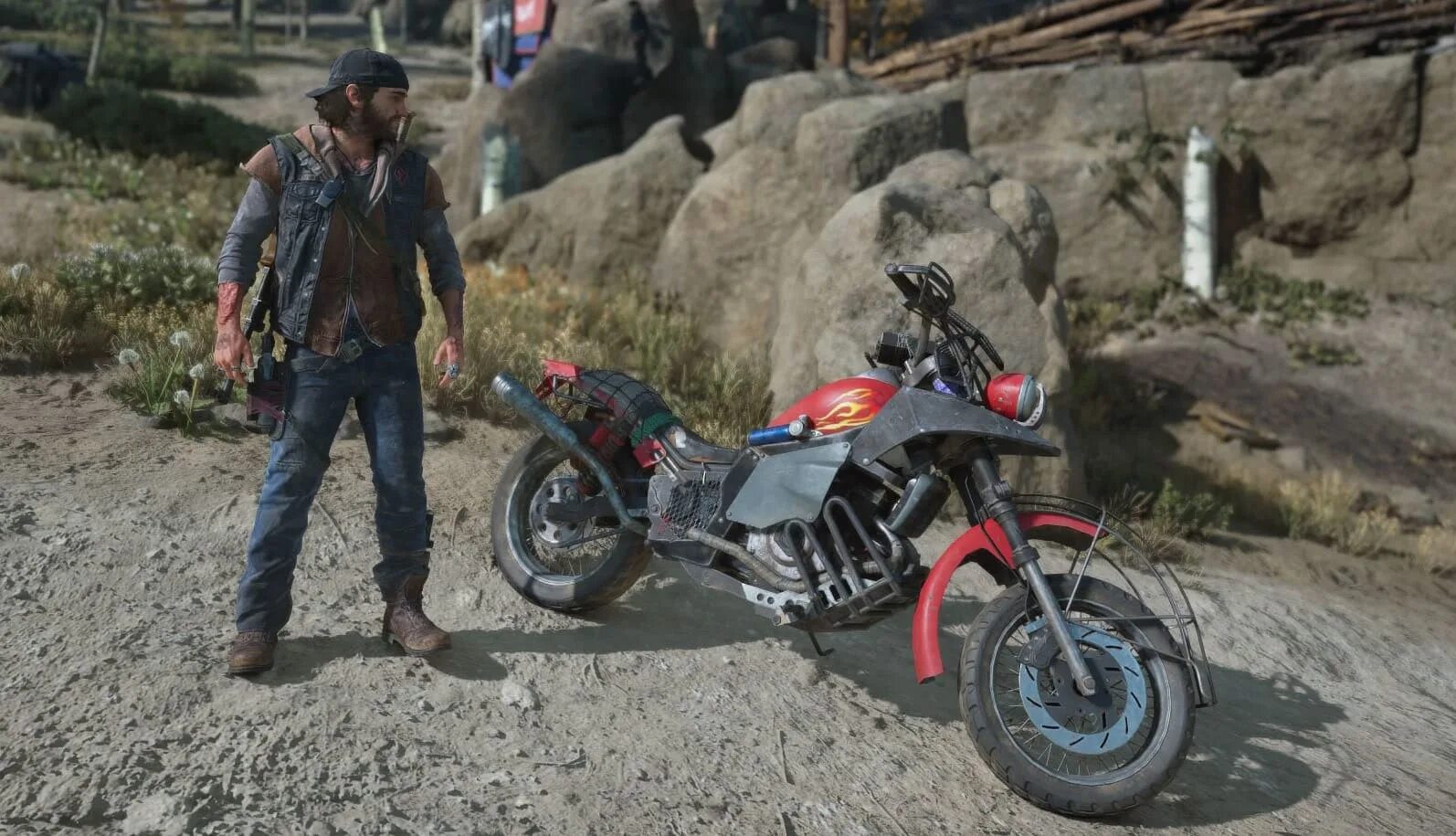 Days gone bike. Мотоцикл Дикона Days gone. Дикон сент Джон Days gone. Мотоцикл Дикана сен Джона. Days gone байк Дикона.