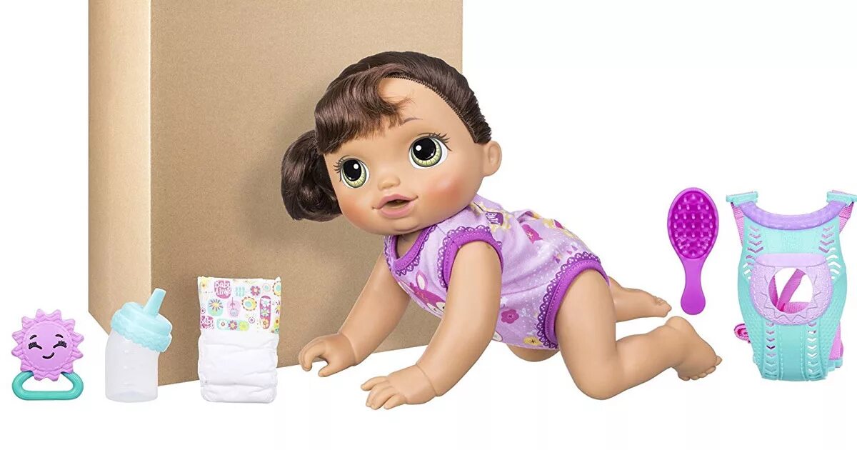Lets go baby world. Кукла Беби Элайв Аня. Пупс Hasbro Baby Alive, 28002-a. Интерактивная кукла Hasbro Baby Alive ползающая 35 см, c2689.
