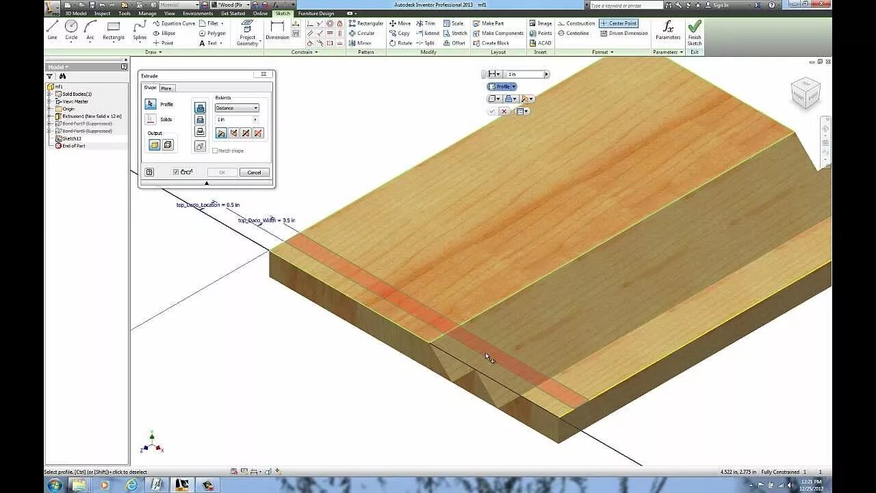 Woodwork for inventor