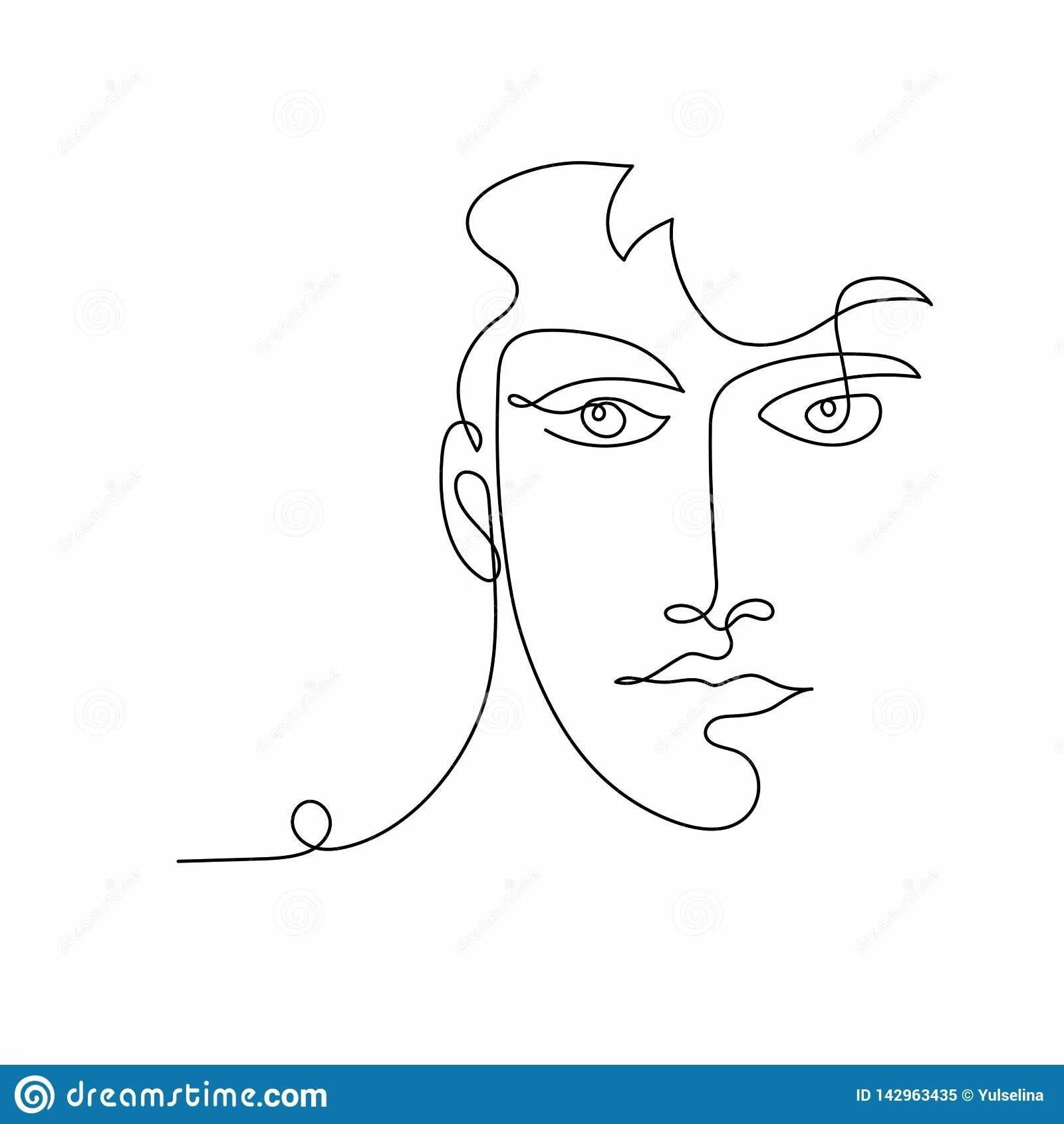With one line