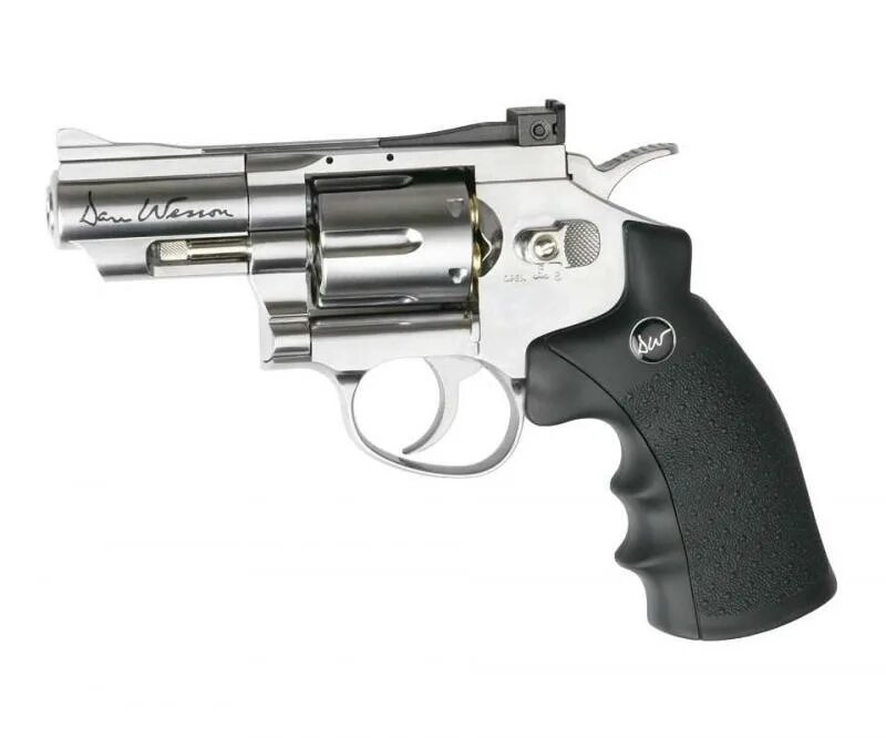 Пневмо пистолеты цена. ASG dan Wesson 2.5 Silver пулевой. Пневматический револьвер ASG dan Wesson.