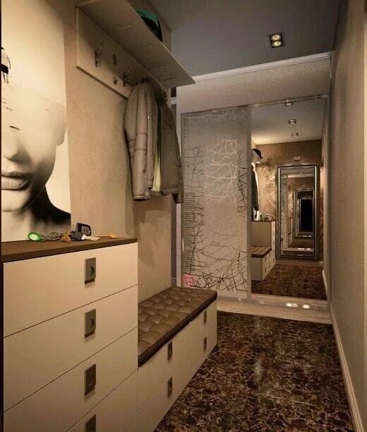 Узкий и длинный коридор - как визуально его увеличить? Low ceiling lighting, Low